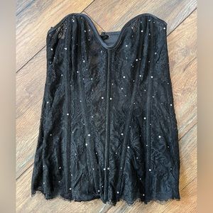 Fredericks of Hollywood sz Medium corset lace top